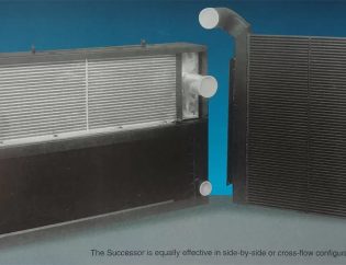 charge air cooler core made from extruded aluminum