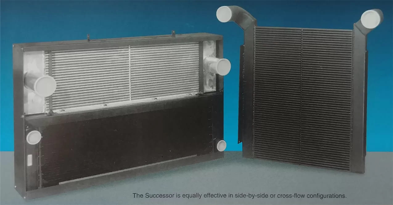charge air cooler core made from extruded aluminum